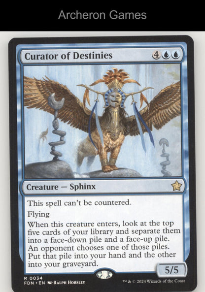 Curator of Destinies FDN 34 R MTG Card Foundations