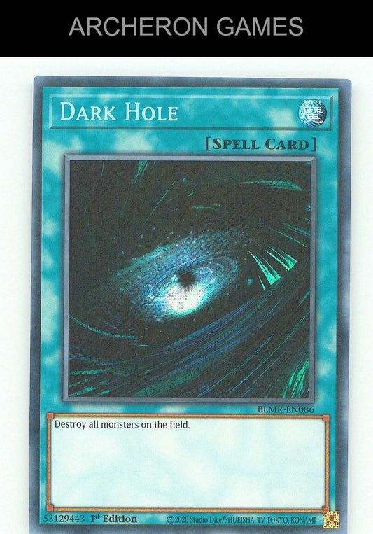 Dark Hole SEC YUGIOH Card