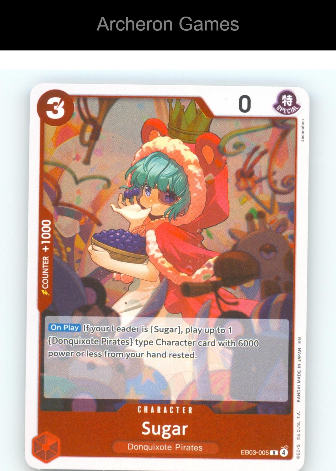 Sugar EB03-005 R One Piece Card NM/EX+ Foil