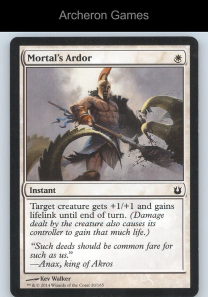 Mortal's Ardor 20 C MTG Card Born of the Gods