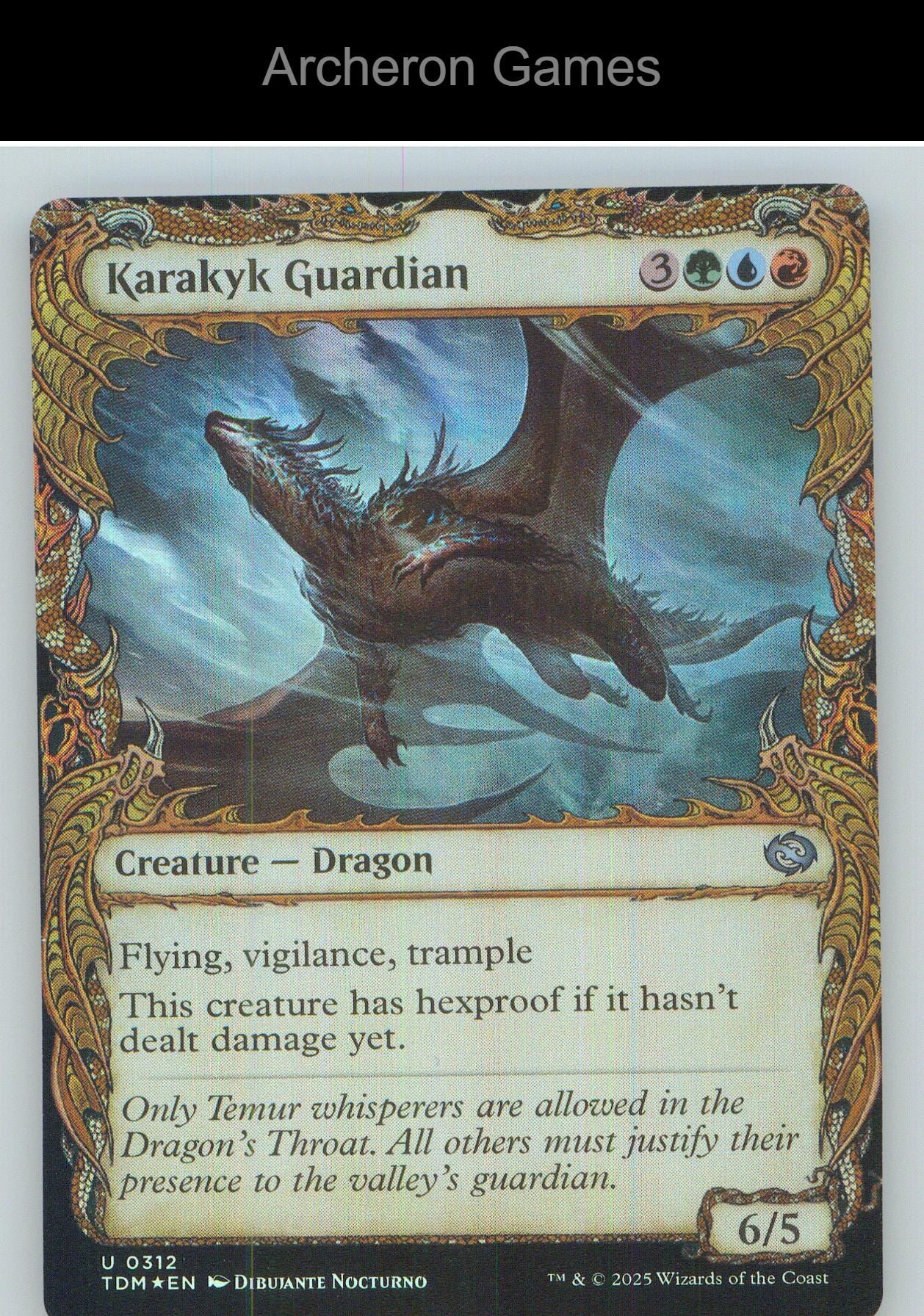 Karakyk Guardian (Showcase) TDM 312 UC MTG Card NM/EX+ Foil