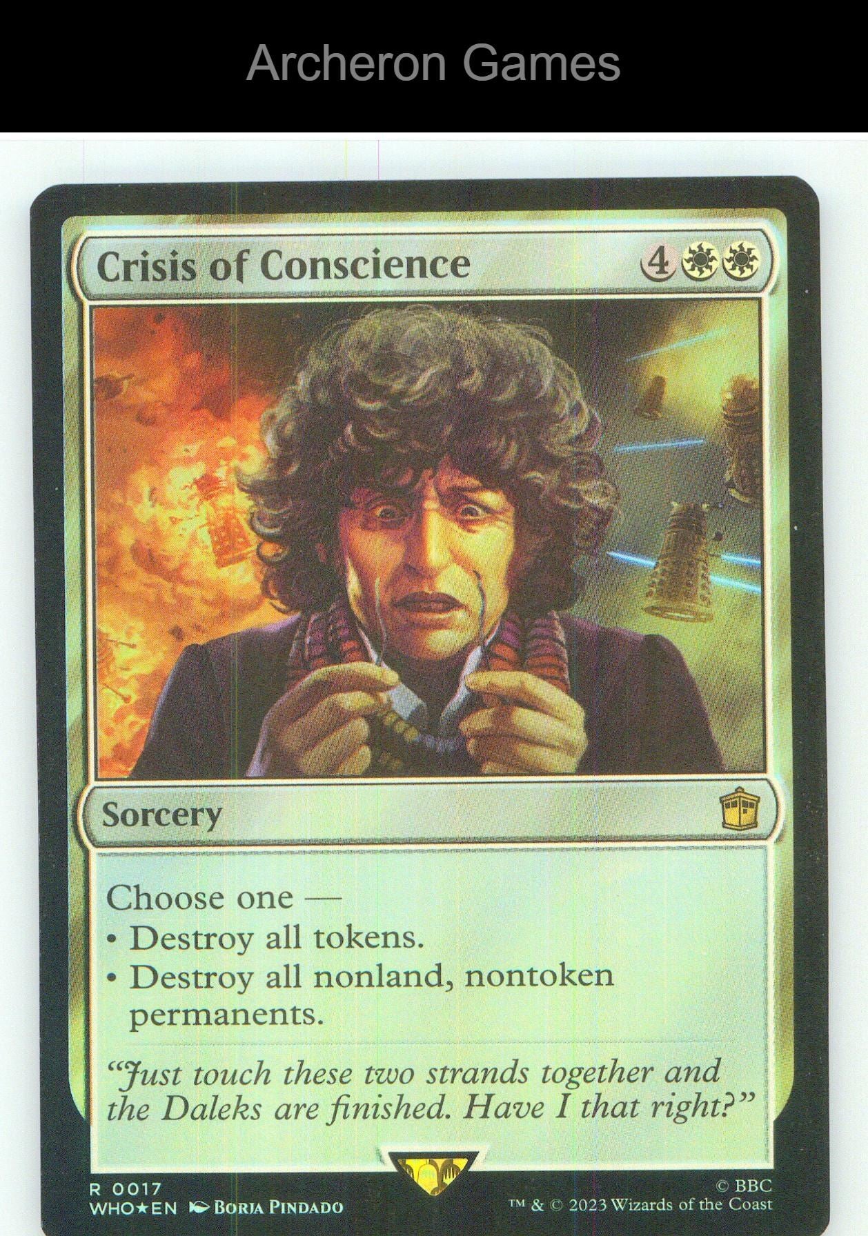 Crisis of Conscience WHO 17 R MTG Card NM/EX+ Foil
