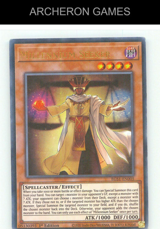 Millennium Seeker Ultra Rare YUGIOH Card Unlimited