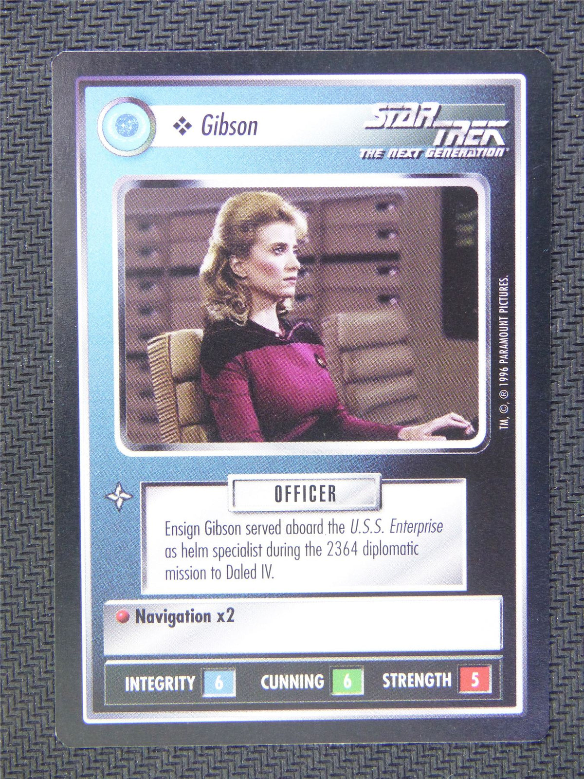 Gibson Black Border - Star Trek CCG Next Gen #4ZU