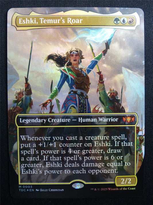Eshki Temur's Roar Borderless Foil - TDC - Mtg Card #3GD