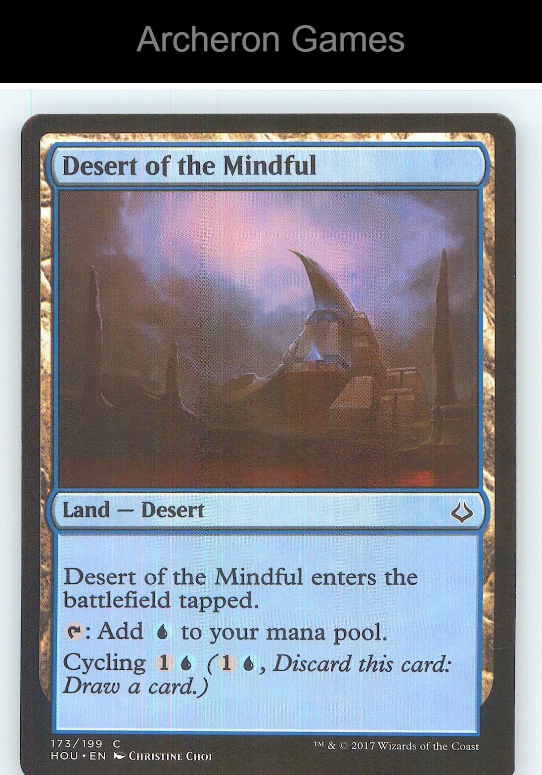 Desert of the Mindful HOU 173 C MTG Card NM/EX+