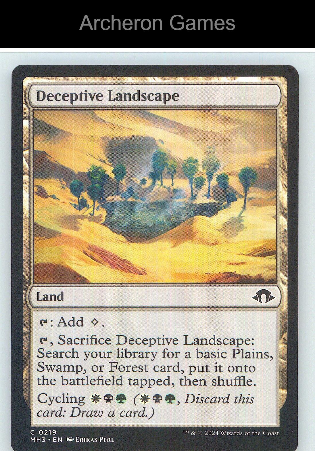 Deceptive Landscape MH3 219 C MTG Card NM/EX+