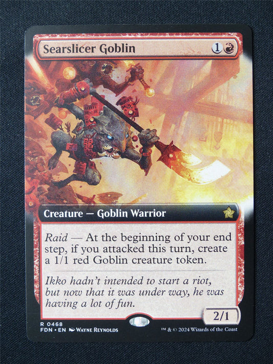 Searslicer Goblin Extended Art - FDN - Mtg Card #58P