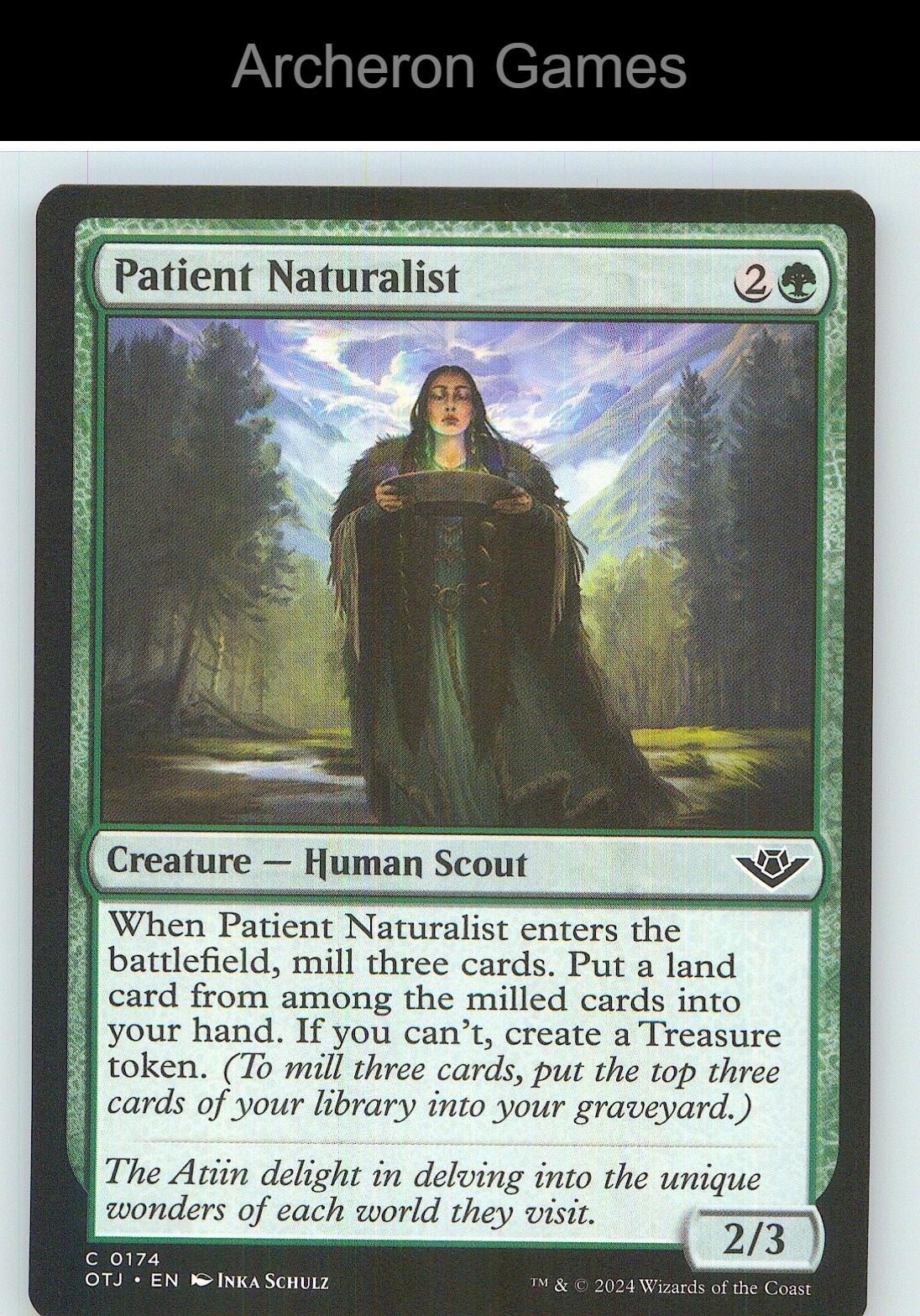 Patient Naturalist OTJ 174 C MTG Card NM/EX+
