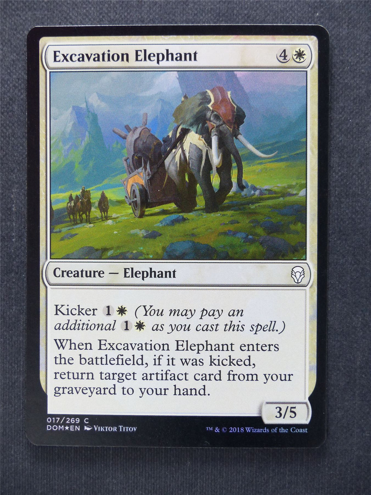 Excavation Elephant Foil - Mtg Magic Cards #KX
