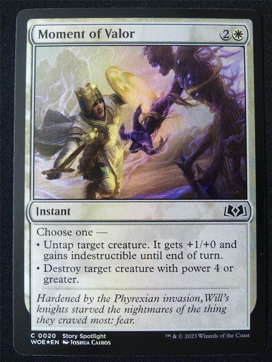 Moment of Valor Foil - WOE - Mtg Card #25S