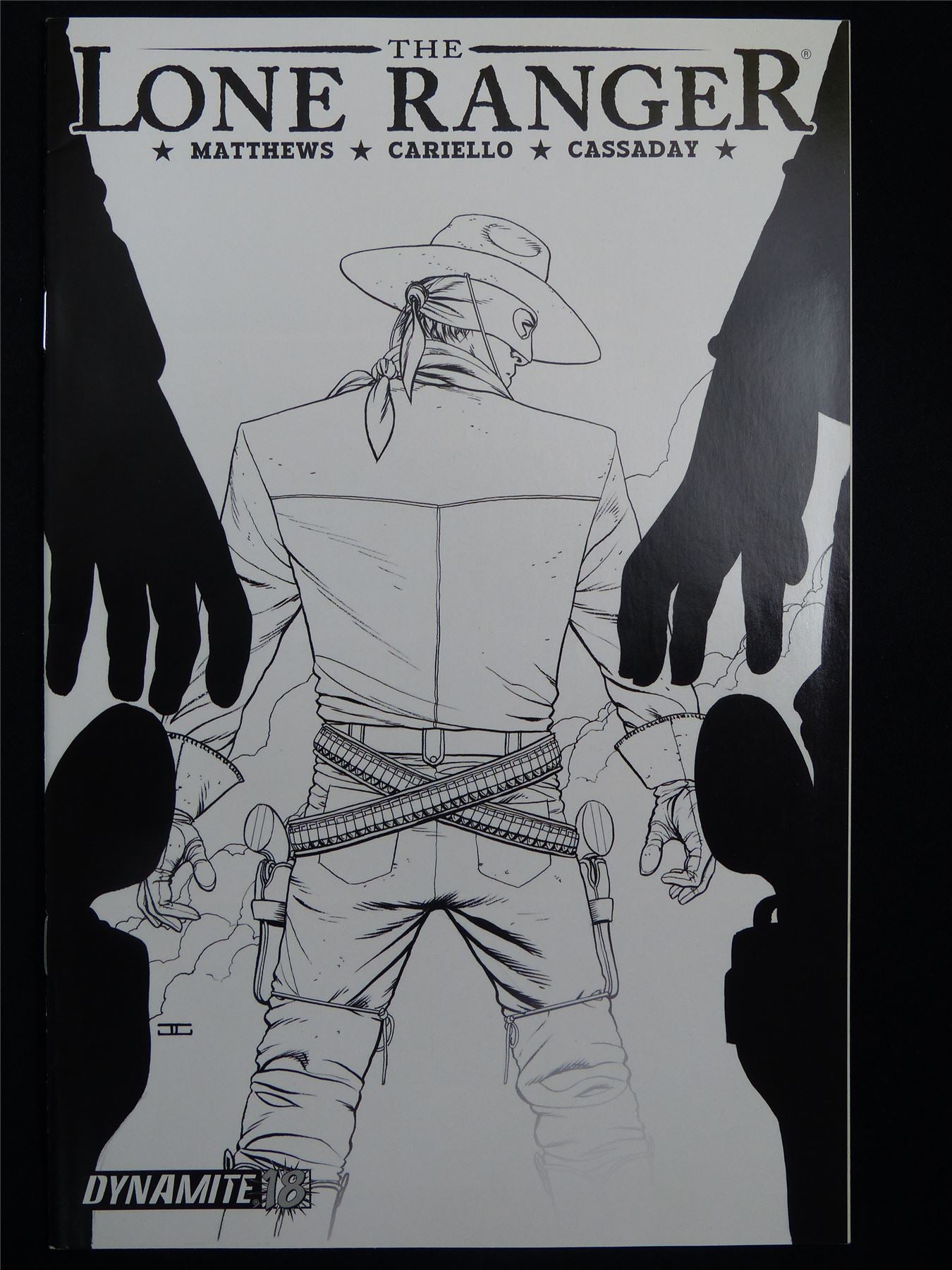 The LONE Ranger #18 Black & White - Dynamite Comic #34H