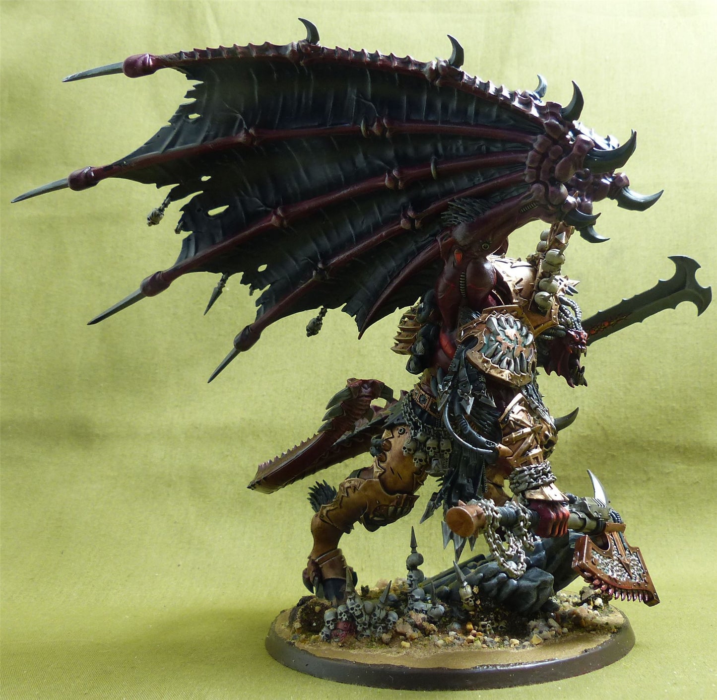 Angron Daemon Primarch of Khorne painted - Chaos Daemons - Warhammer 40K #49R