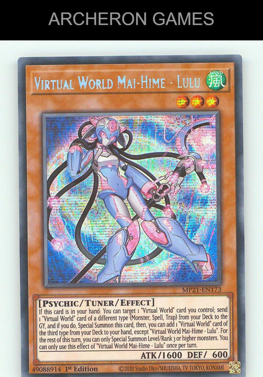 Virtual World Mai-Hime - Lulu SEC YUGIOH Card