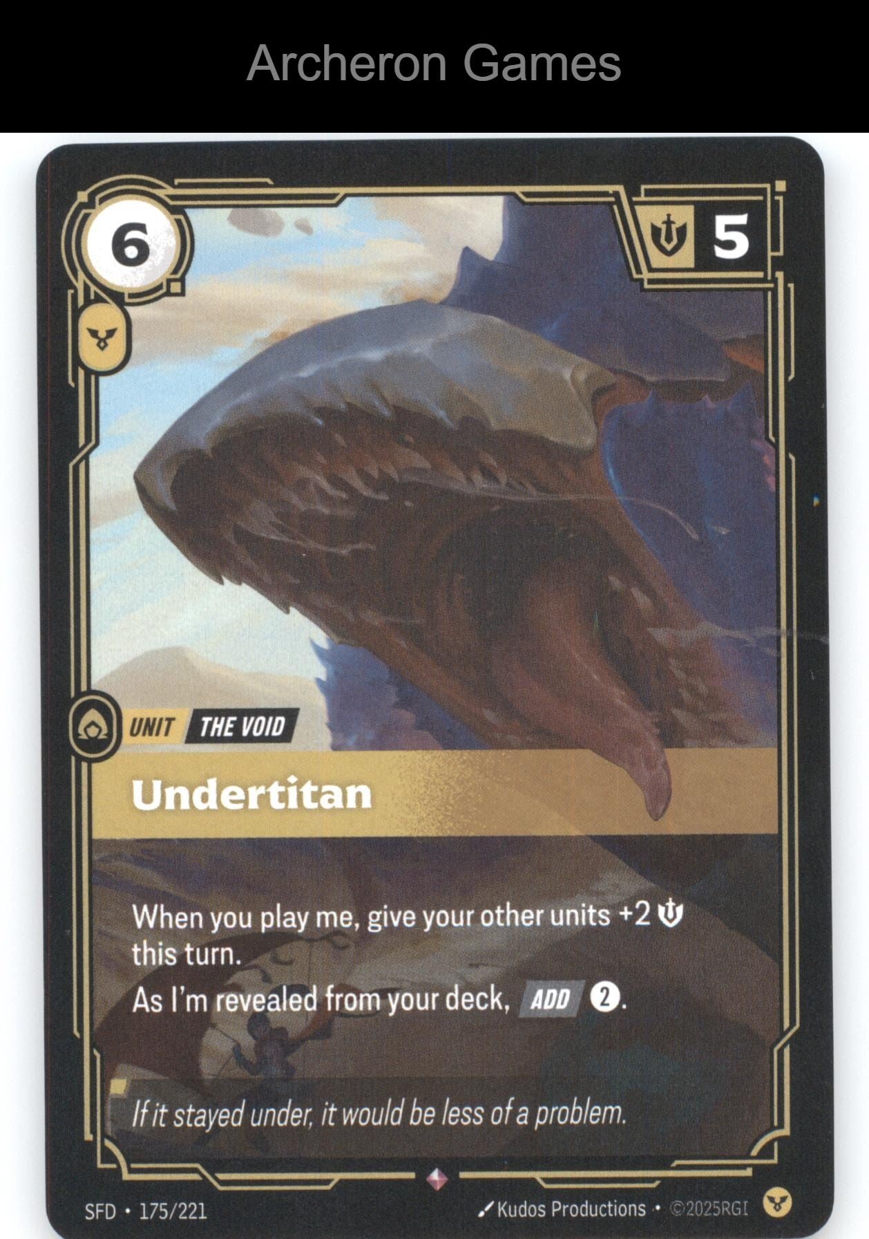 Undertitan SFD 175/221 R  Card Spiritforged