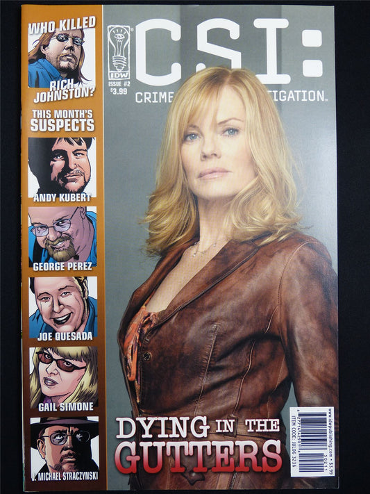 CSI: Crime Scene Investigation: Dying in the Gutters #2 Cvr A - IDW Comic #3NH
