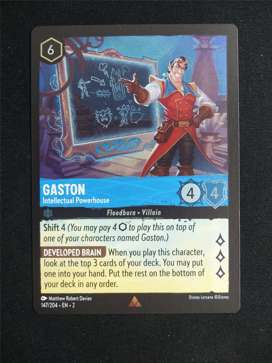 Gaston Intellectual Powerhouse 147/204 Foil - Lorcana Card #26J
