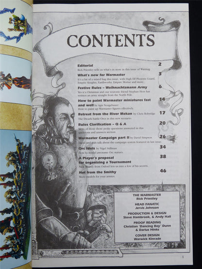 Warmaster #3 Wiehnachtsmann Army - Games Workshop Magazine #1N9