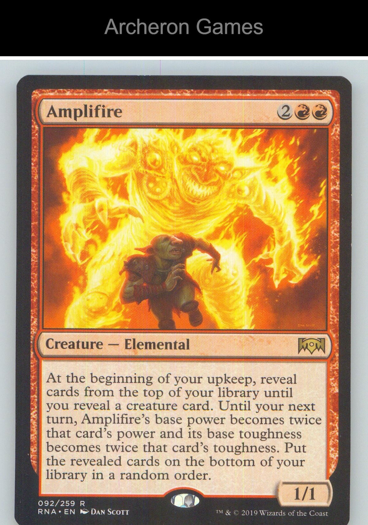 Amplifire RNA 92 R MTG Card NM/EX+