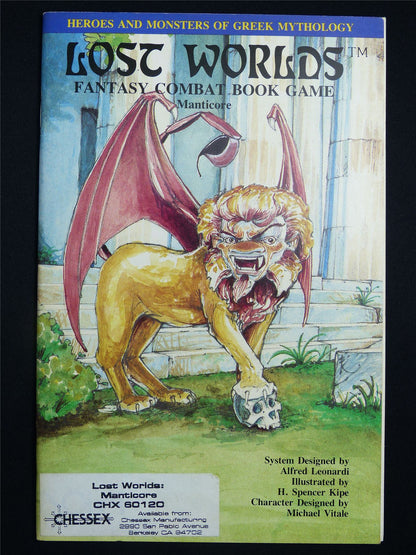 Lost Worlds Fantasy Combat Book Game: Manticore Booklet - Nova Rules Booklet #2VU