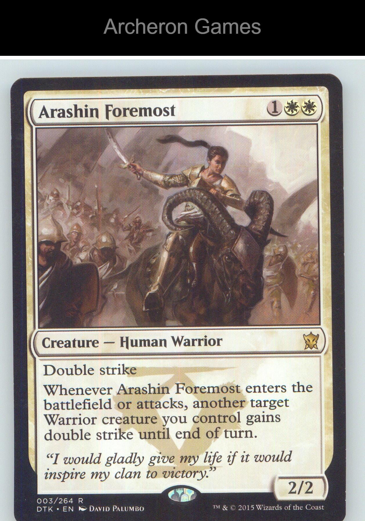 Arashin Foremost DTK 3 R MTG Card NM/EX+