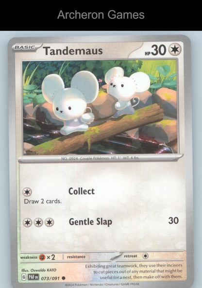 Pokemon Card Tandemaus PAF 073/091 C Paldean Fates