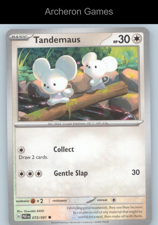 Pokemon Card Tandemaus PAF 073/091 C Paldean Fates