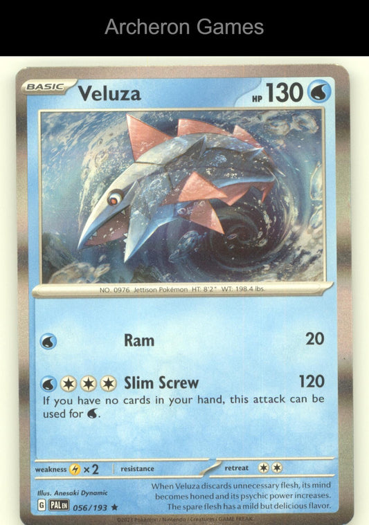 Pokemon Card Veluza PAL 056/193 R Paldea Evolved Holo