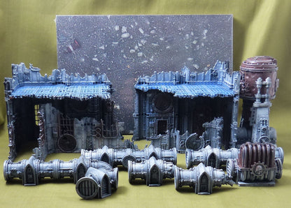 Battlefield Expansion Set painted - Scenery - Warhammer 40K #46F