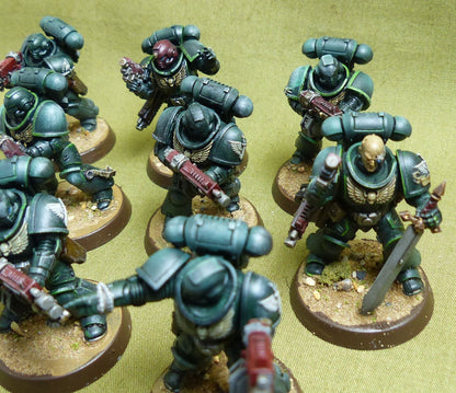 Intercessor Squad painted - Dark Angels - Warhammer 40K #3JI
