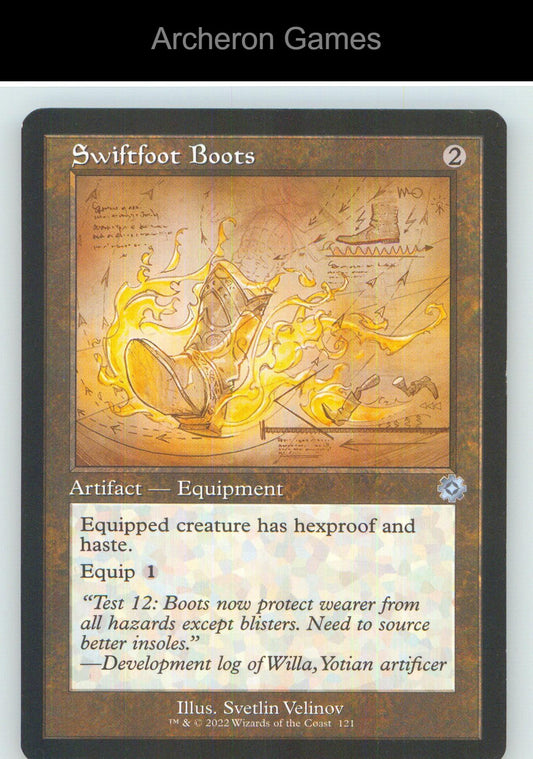 Swiftfoot Boots (Schematic) BRR 121 UC MTG Card NM/EX+