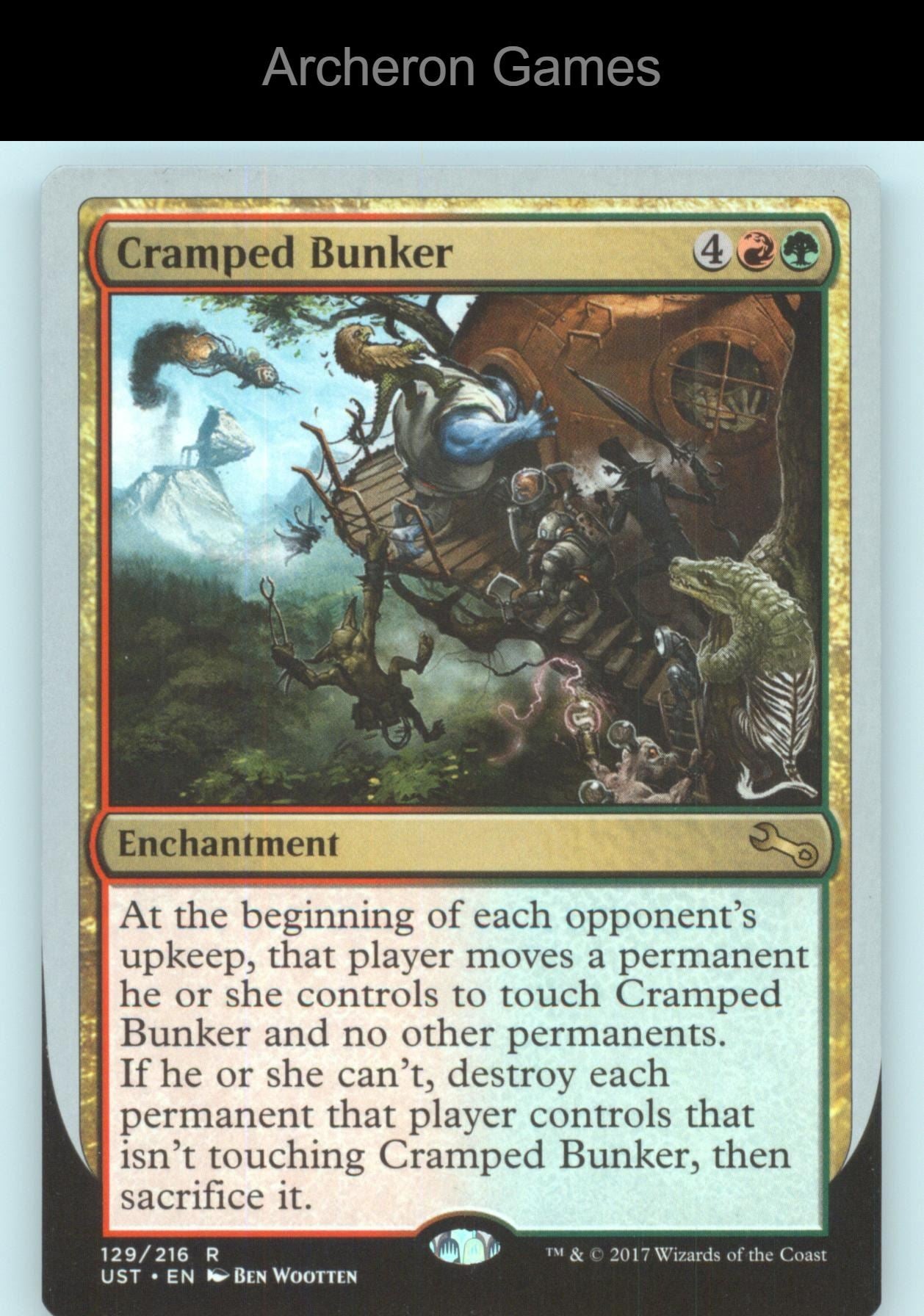 Cramped Bunker 129 R MTG Card Unstable