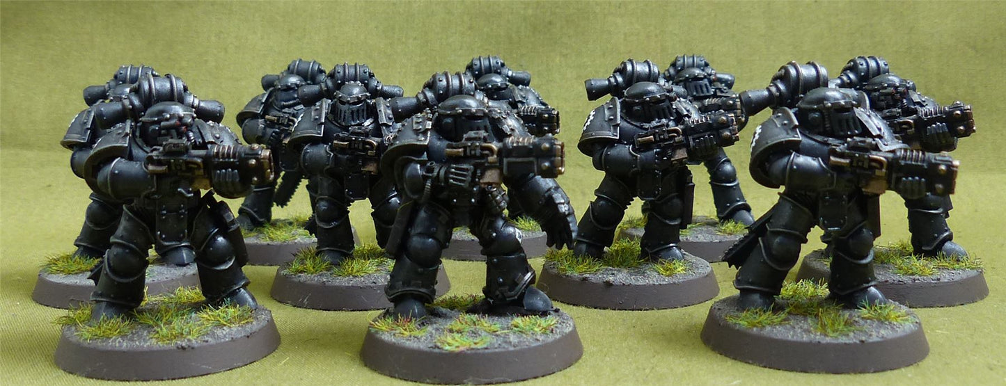 MKIII Tactical Squad set of 10 painted - Iron Hands - Warhammer Horus Heresy #2QH