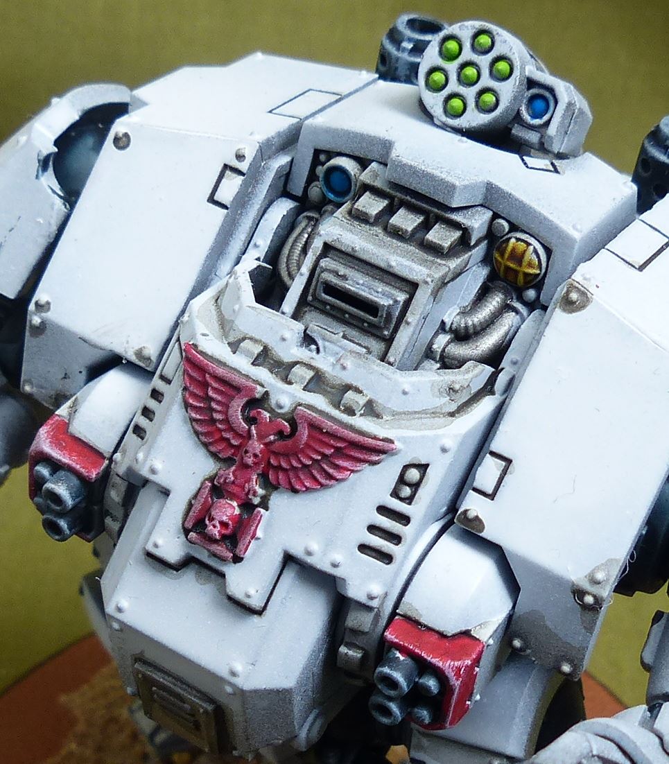 Primaris Redemptor Dreadnought painted - White Scars - Warhammer 40K #4PC