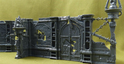 Jade & Fire Walls and Bell - Scenery - Warhammer AoS #CX