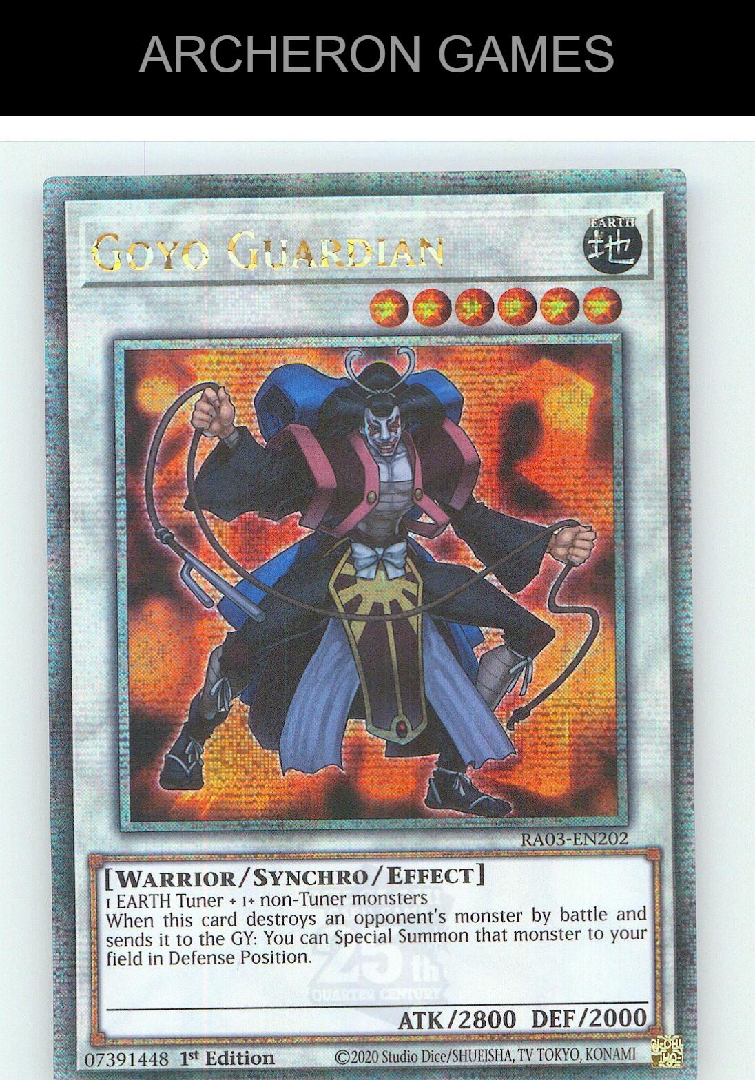 Goyo Guardian (Platinum Secret Rare) YUGIOH Card 1st Edition
