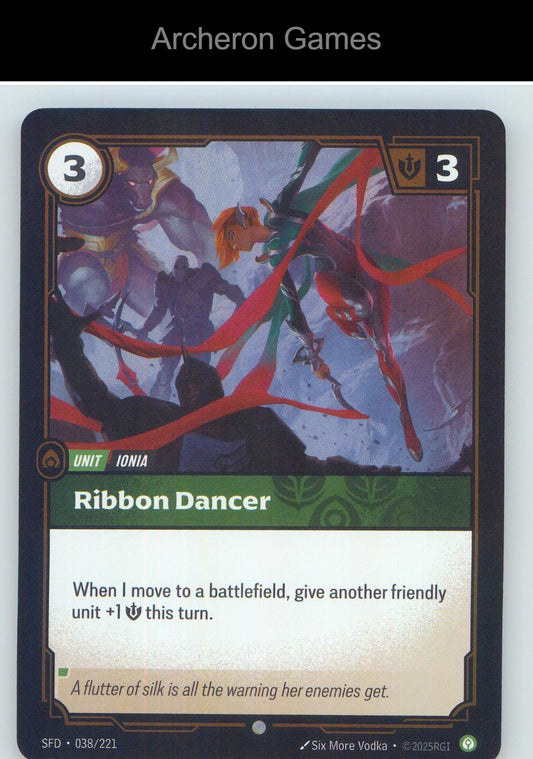 Ribbon Dancer SFD 038/221 C Spiritforged Riftbound Card