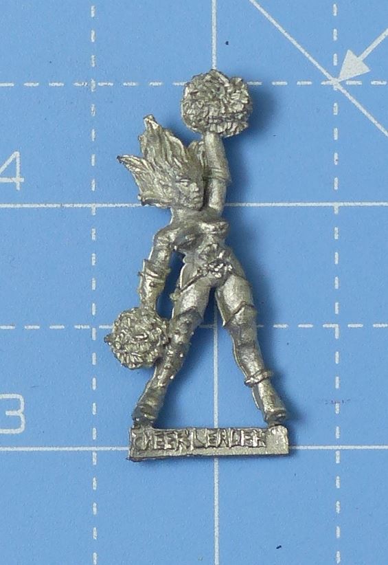 Classic Metal Cheerleader - Warhammer Blood Bowl #4EZ