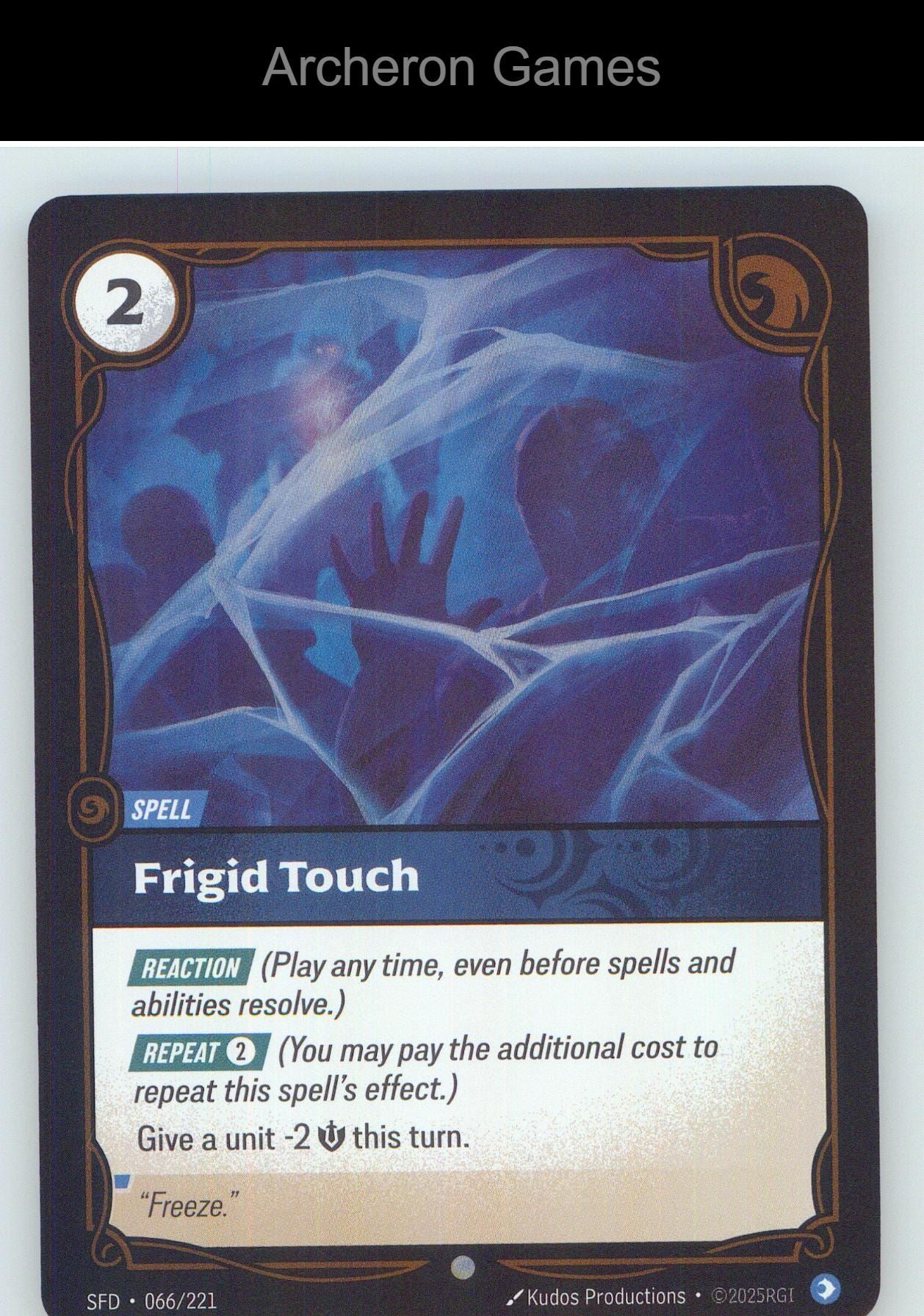 Frigid Touch SFD 066/221 C Spiritforged Riftbound Card