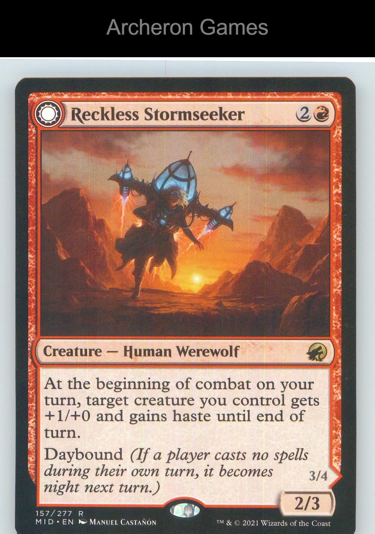 Reckless Stormseeker MID 157 R MTG Card NM/EX+