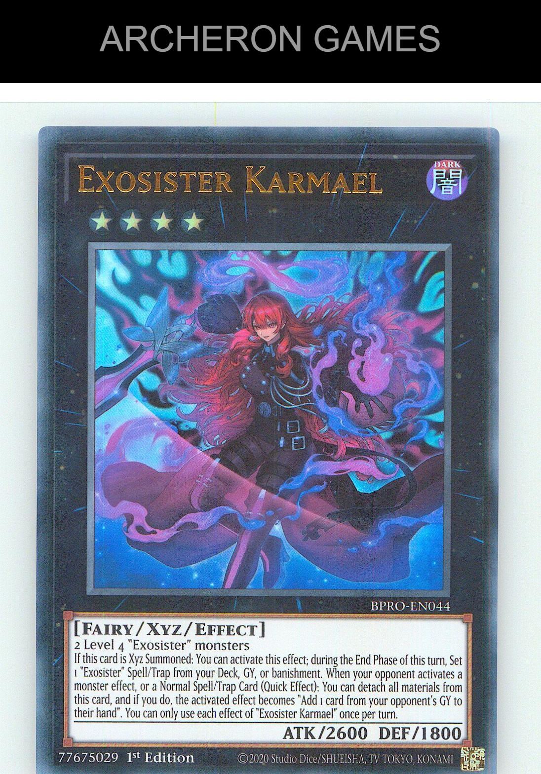 Exosister Karmael Ultra Rare YUGIOH Card 1st Edition