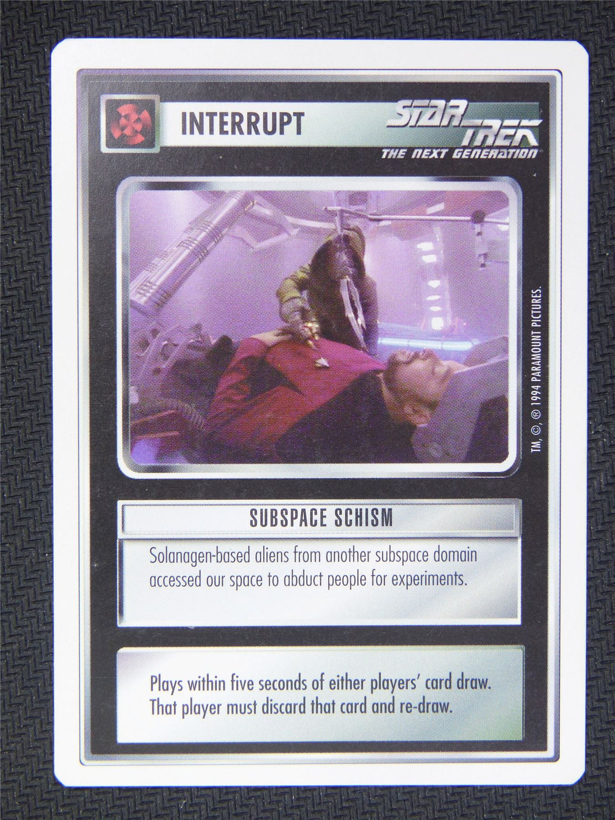 Interrupt Subspace Schism - Star Trek Next Gen Card #4QN