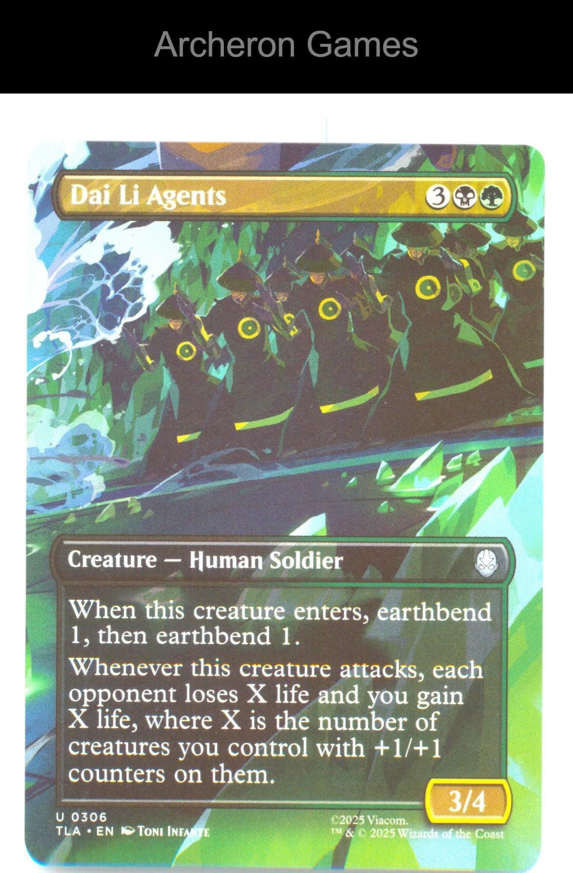 Dai Li Agents (Borderless) TLA 306 UC MTG Card Avatar: The Last Airbender