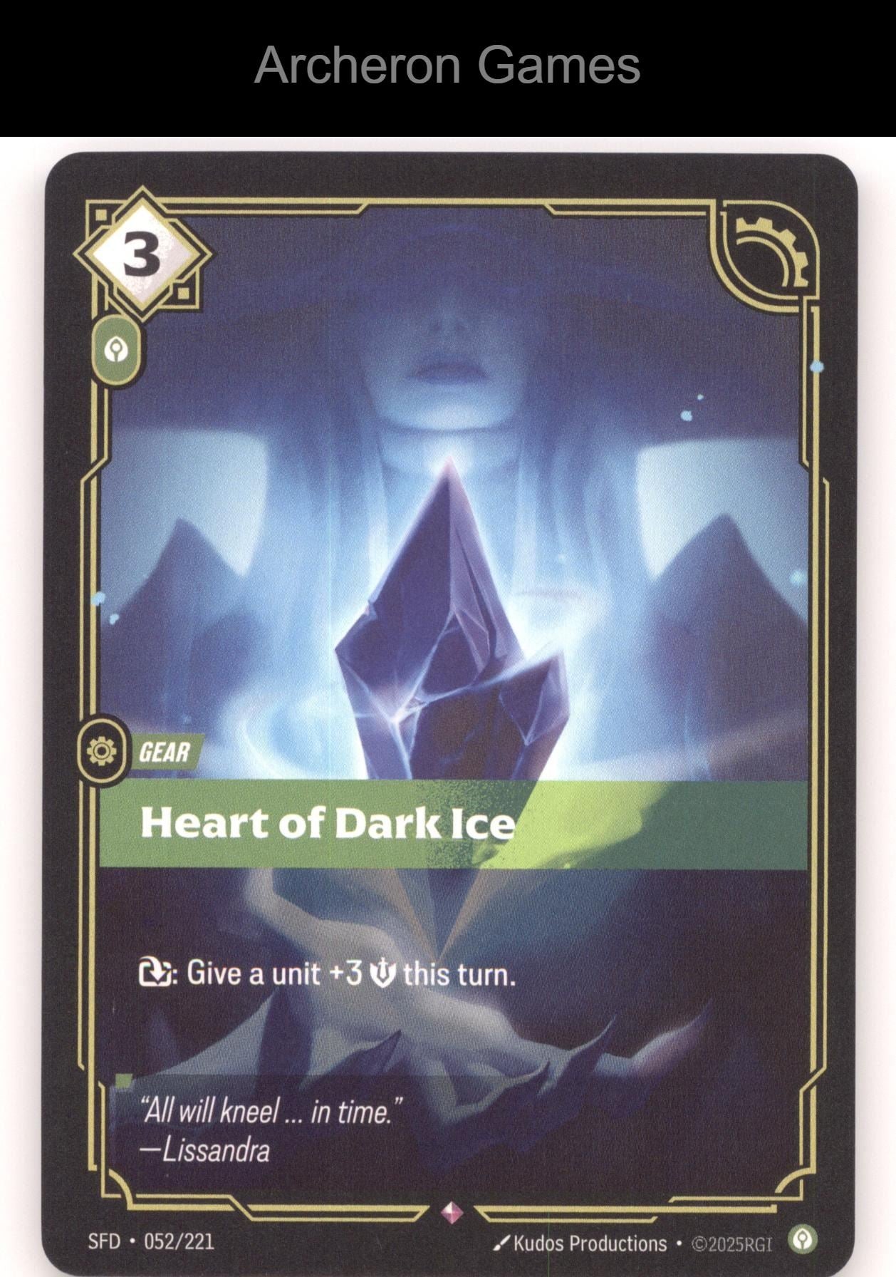 Heart of Dark Ice SFD 052/221 R  Card Spiritforged