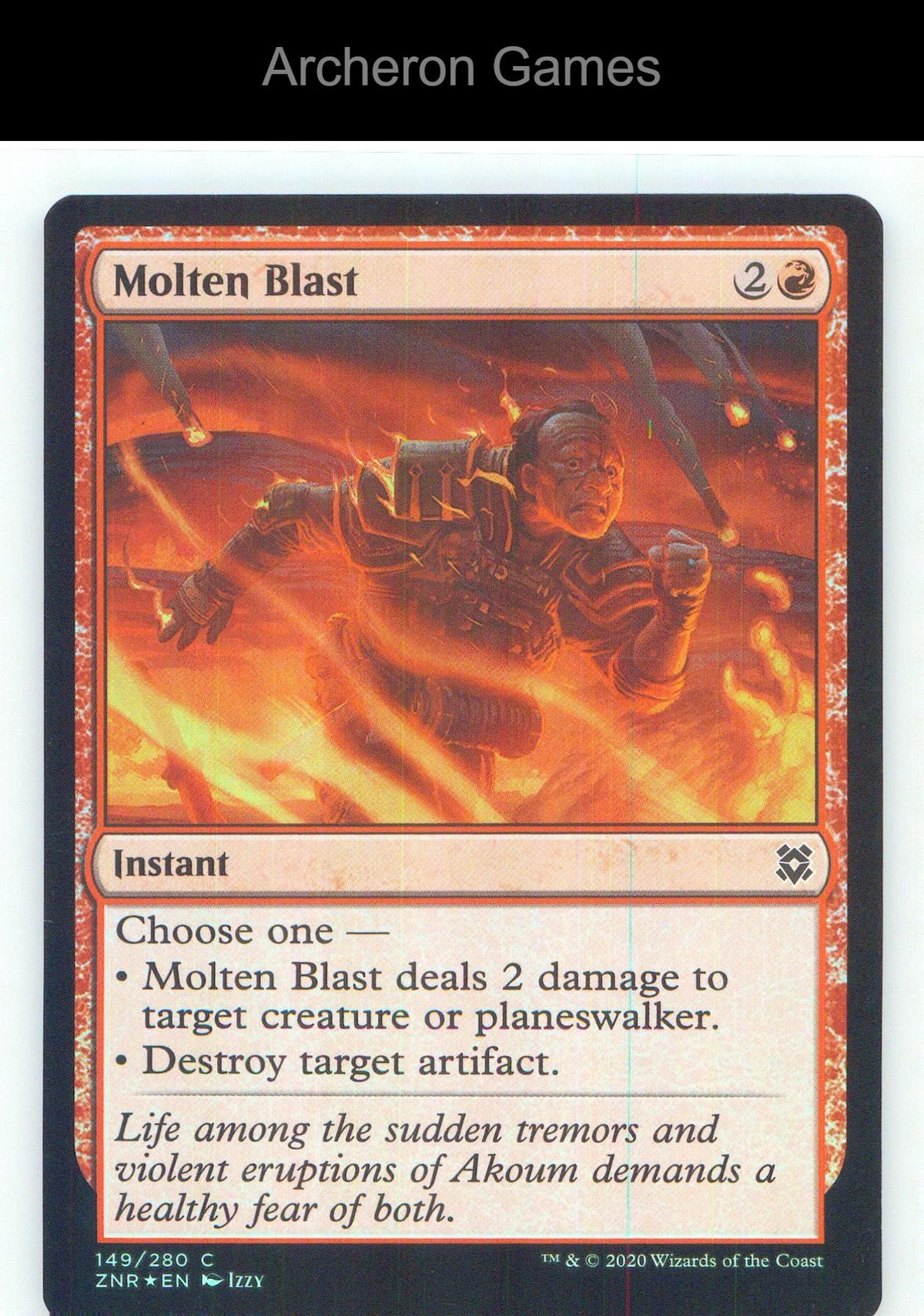 Molten Blast ZNR 149 C MTG Card NM/EX+ Foil