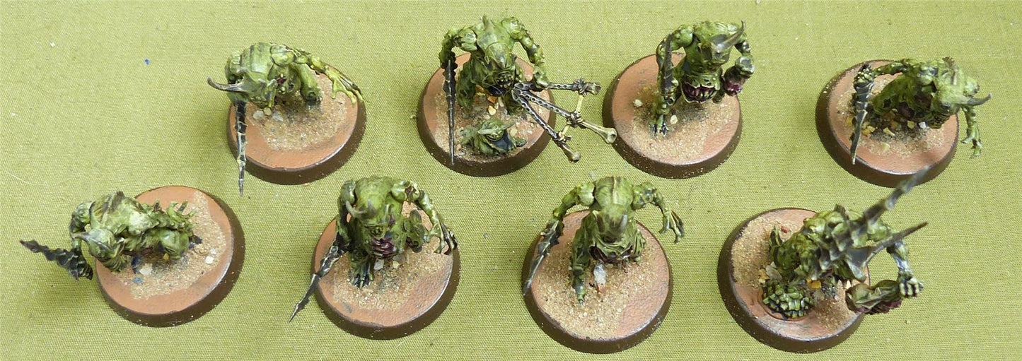 Plaguebearers set of 8 painted - Forces of Nurgle - Warhammer AoS #FC