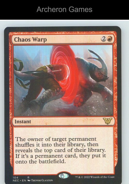 Chaos Warp NEC 104 R MTG Card NM/EX+