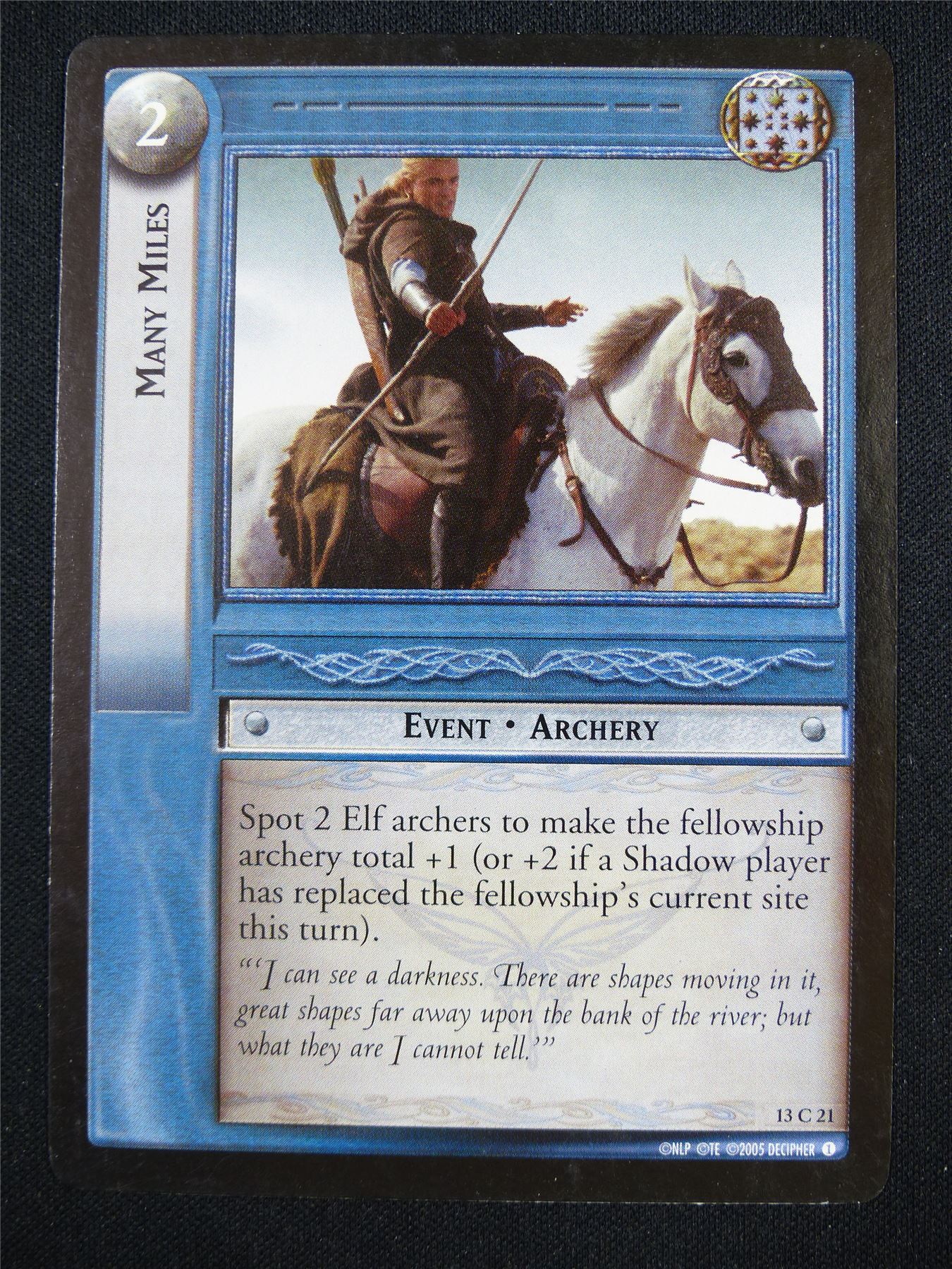 Many Miles 13 C 21 - LotR Card #17X