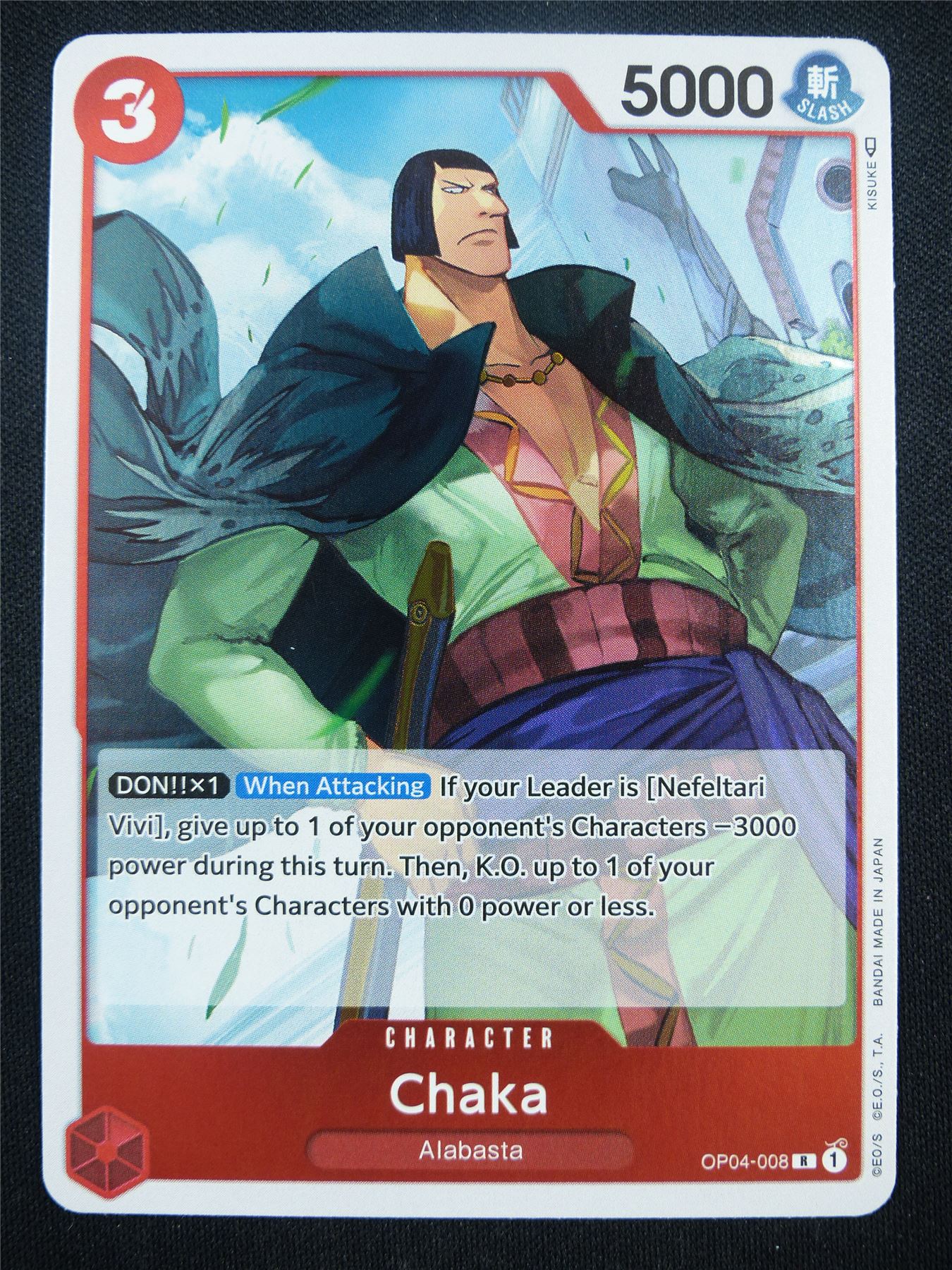 Chaka OP04-008 R - One Piece Card #1VZ