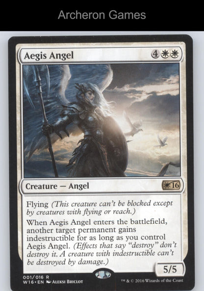 Aegis Angel 1 R MTG Card Welcome Deck 2016